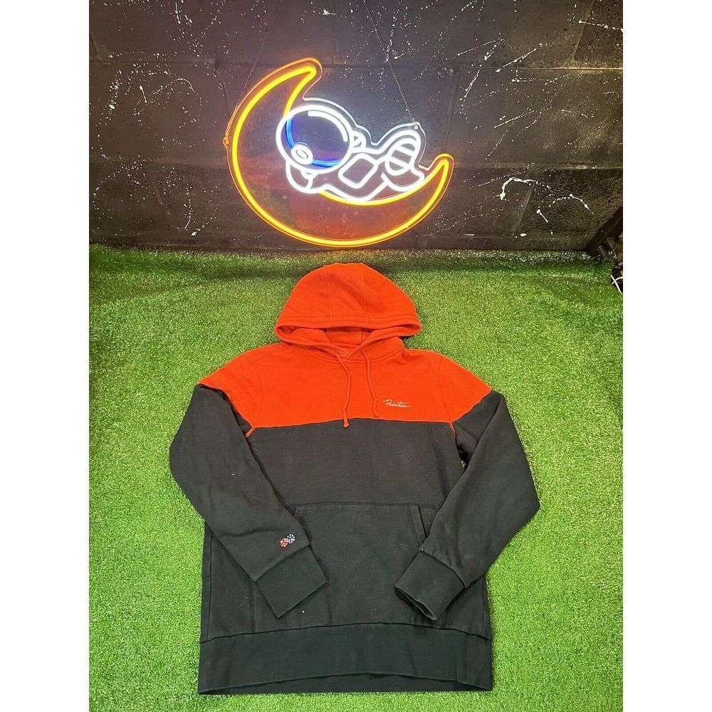 Primitive Color blocking Red/Blue Mens Size Medium Pullover Hoodie Sweatshirt